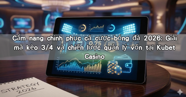 Cẩm nang chinh phục cá cược bóng đá 2026: Giải mã kèo 3/4 và chiến lược quản lý vốn tại Kubet Casino